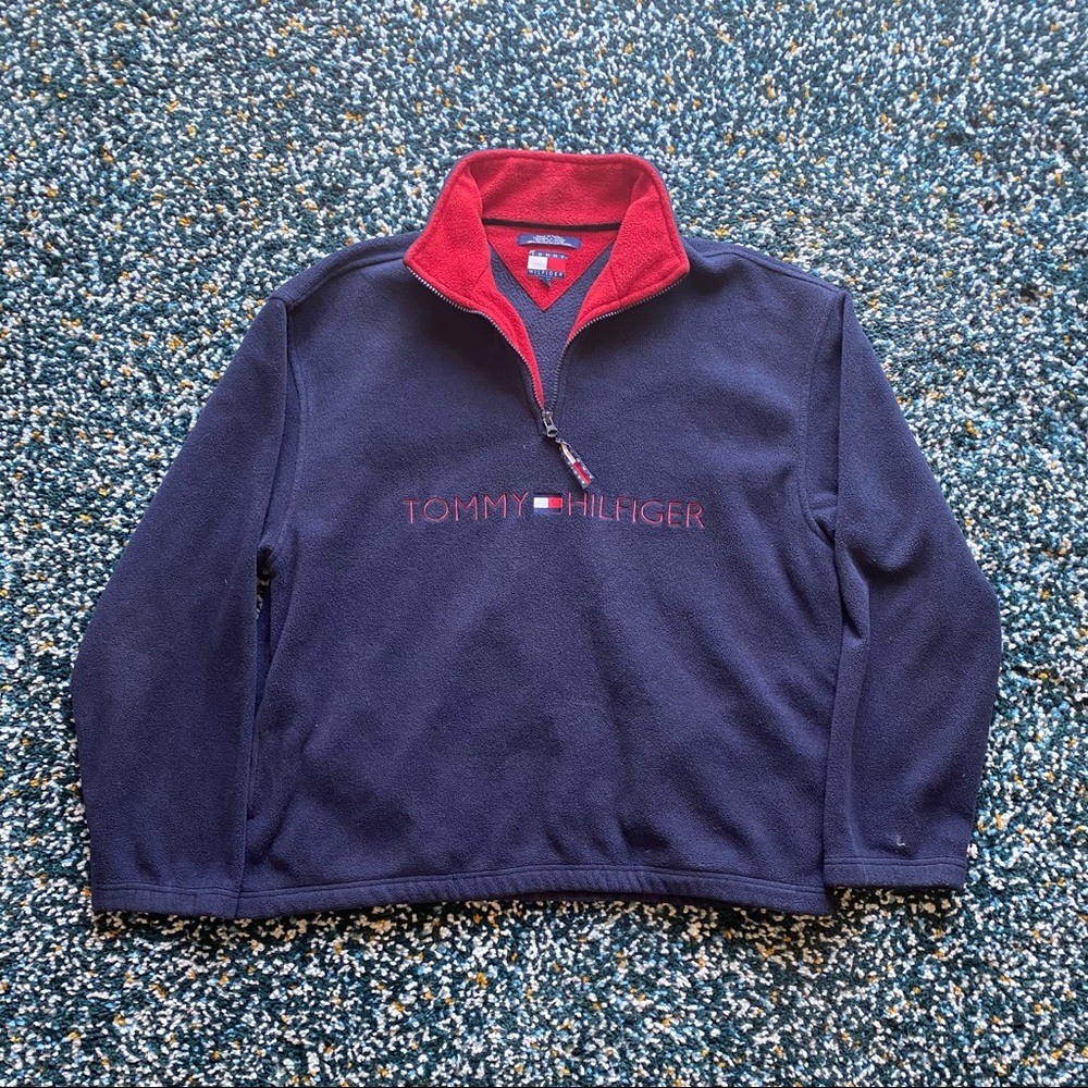 Vintage Tommy Hilfiger half zip feece
